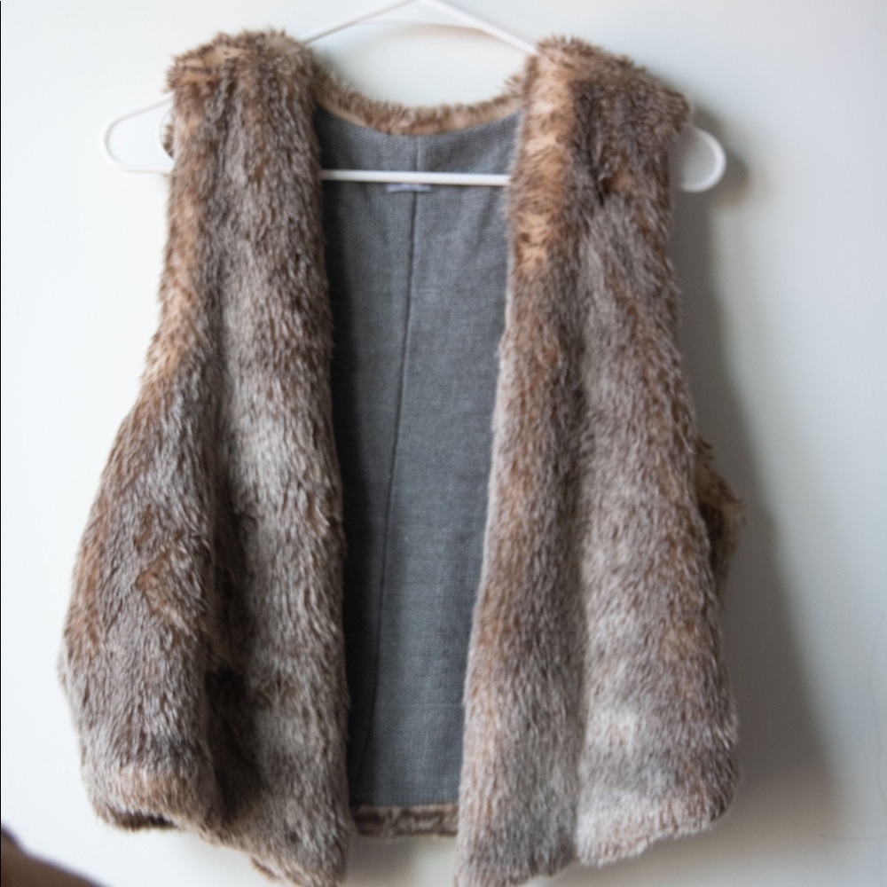 Faux fur vest